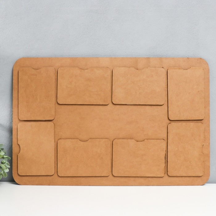 Фоторамка ЛХДФ "Home" на 8 фото 10х15 см. Размер изделия 62х40 см