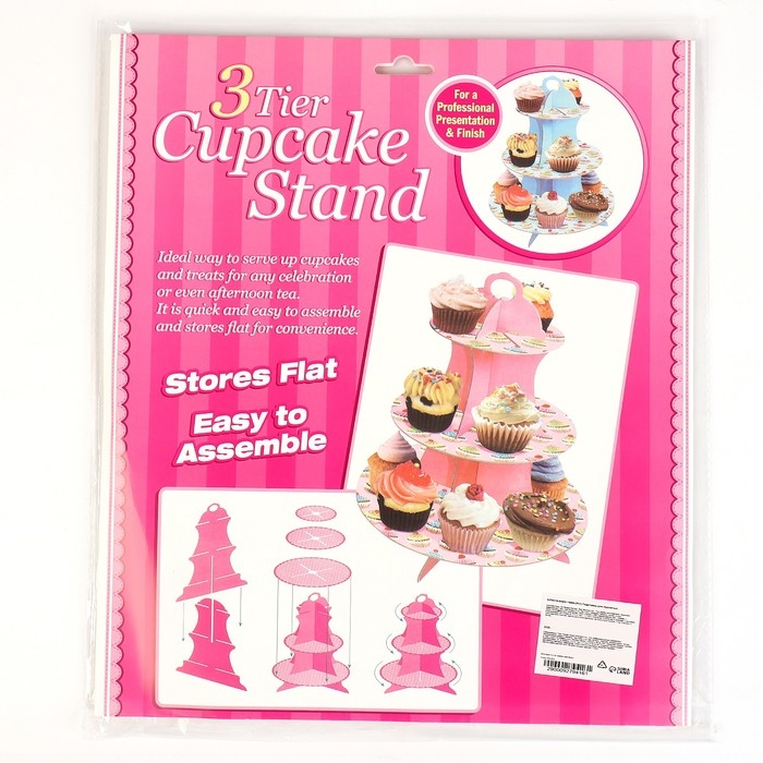 Подставка для пирожных &laquo;Зигзаги&raquo;, серебро