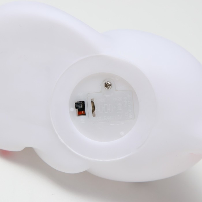 Ночник "Мурзик" LED от батареек 3xLR44 белый 7х15х10см RISALUX