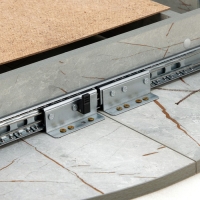 Стол раздвижной круглый "Орион", 950/1250х950х750, ноги металл Чёрный/Каспий светлый Стол раздвижной круглый "Орион", 950/1250х950х750, ноги металл Чёрный/Каспий светлый