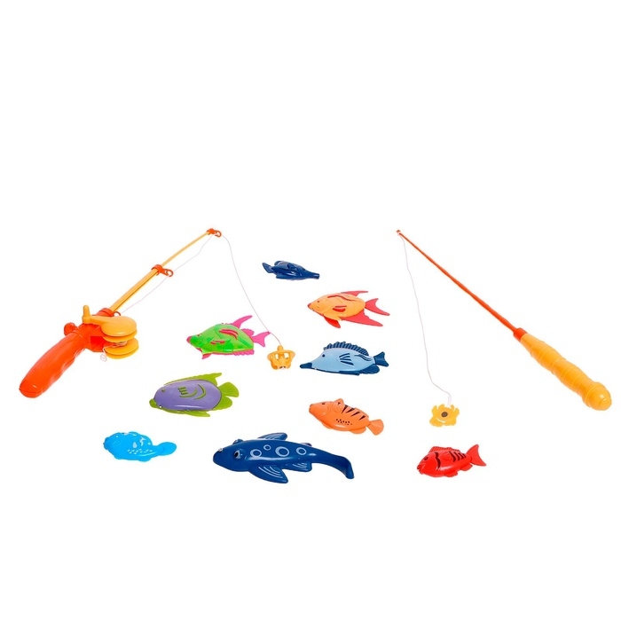 Рыбалка &laquo;Морские приключения&raquo;, 9 рыбок, 2 удочки