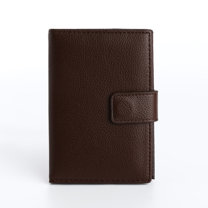 Обложка для автодокументов и паспорта на магните, цвет коричневый Обложка для автодокументов и паспорта на магните, цвет коричневый