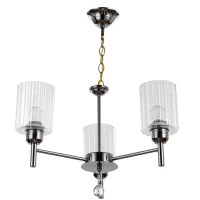 Люстра "Астра" 3х40Вт Е27 хром 48х48х96(56)см Люстра "Астра" 3х40Вт Е27 хром 48х48х96(56)см