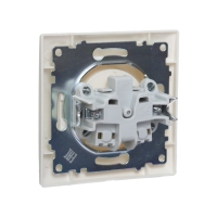 Розетка одноместная Luazon Lighting "Антей", 10 А, скрытая, без з/к, белая Розетка одноместная Luazon Lighting "Антей", 10 А, скрытая, без з/к, белая