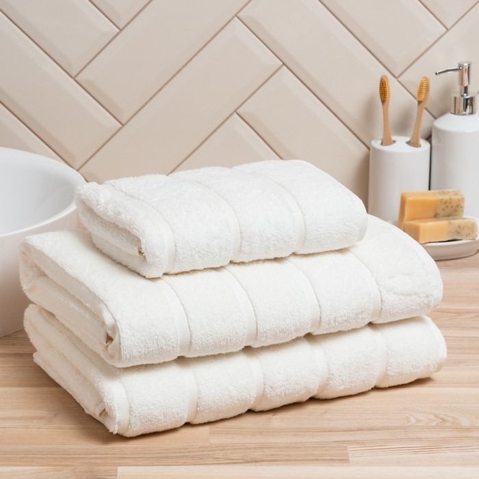 Полотенце махровое Love Life &laquo;Ария&raquo; 70х140 см, белый, 100% хл, микро-коттон, 450 гр/м2