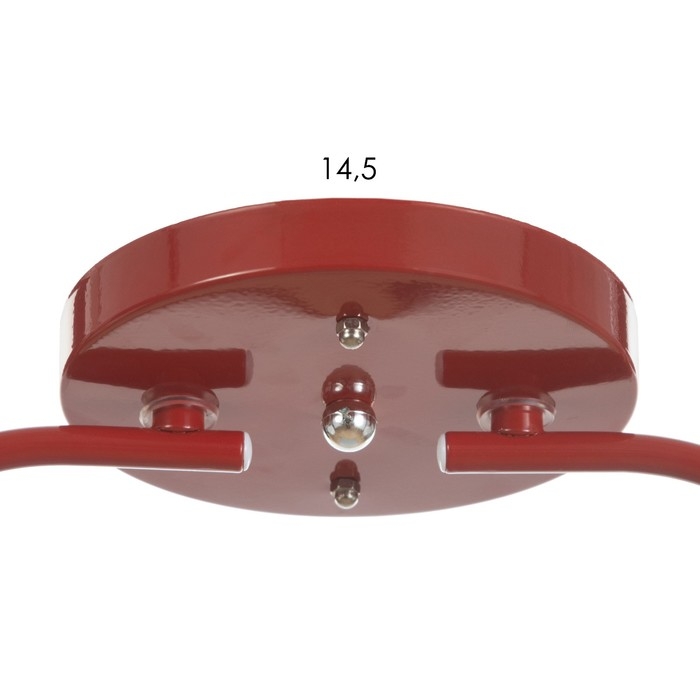 Люстра Люстра "Онлайн" (цил.) 2х15Вт Е27 МОДЕЛЬ:BR 00285 красный 50х15х15см