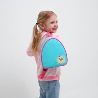 Рюкзак детский для девочки &laquo;Милая лягушка&raquo;, 23х20,5 см, отдел на молнии, цвет мятный