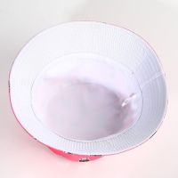 Панама &laquo;Фастфуд&raquo;, цвет розовый