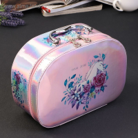 Шкатулка кожзам для косметики "Единорог в цветах" перламутр 11х18х25,5 см Шкатулка кожзам для косметики "Единорог в цветах" перламутр 11х18х25,5 см