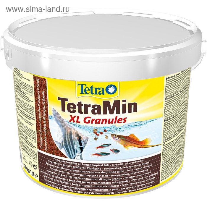 Корм TetraMin XL Granules для рыб, крупные гранулы, 10 л., 3,7 кг
