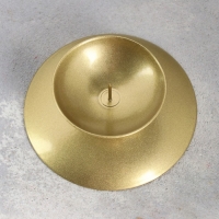 Подсвечник "Гадальный Н" металл на одну свечу, 7,3х3 см, золотой Подсвечник "Гадальный Н" металл на одну свечу, 7,3х3 см, золотой