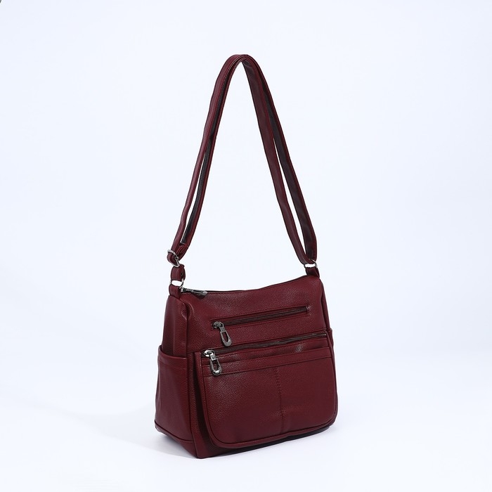 Сумка-мешок на молнии, цвет бордовый Сумка-мешок на молнии, цвет бордовый