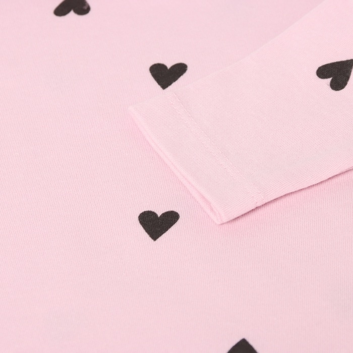 Костюм: футболка и леггинсы Крошка Я "Сердечки", рост 86-92 см