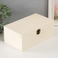 Шкатулка дерево под роспись "Прямоугольная" замок пряжка 23,5х14х9,5 см Шкатулка дерево под роспись "Прямоугольная" замок пряжка 23,5х14х9,5 см