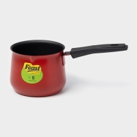 Турка &laquo;Корсика&raquo;, 450 мл, 20&times;9,5&times;7,5 см, пластиковая ручка, антипригарное покрытие, цвет чёрный