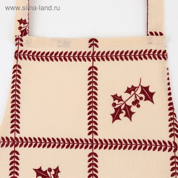 Фартук  "Доляна" Merry Christmas 60х65см, 100%хл, рогожка 164 г/м2