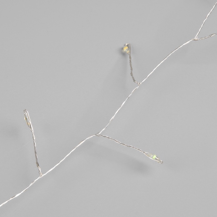 Гирлянда «Мишура» 20 м роса, IP44, серебристая нить, 600 LED, 8 режимов, свечение мульти, 18 В Гирлянда «Мишура» 20 м роса, IP44, серебристая нить, 600 LED, 8 режимов, свечение мульти, 18 В