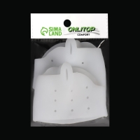 Корректоры - разделители для пальцев ног, на манжете, дышащие, 1 разделитель, силиконовые, 8 &times; 6,5 см, пара, цвет белый