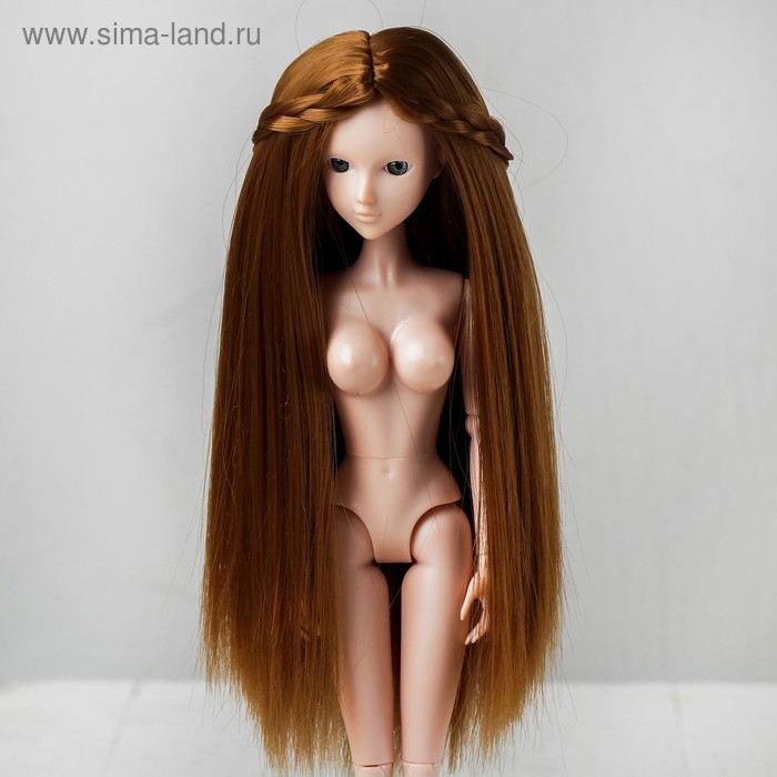 Волосы для кукол &laquo;Прямые с косичками&raquo; размер маленький, цвет 28