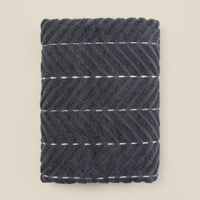 Коврик махровый SL HOME: Lines Коврик махровый SL HOME: Lines "Гри Сандре" 50х70 см, 100% хлопок, 750 г/м2