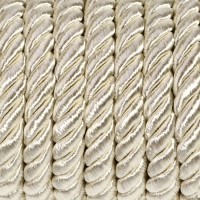 Шнур витой, d = 8 мм, 9 &plusmn;1 м, цвет перламутровый