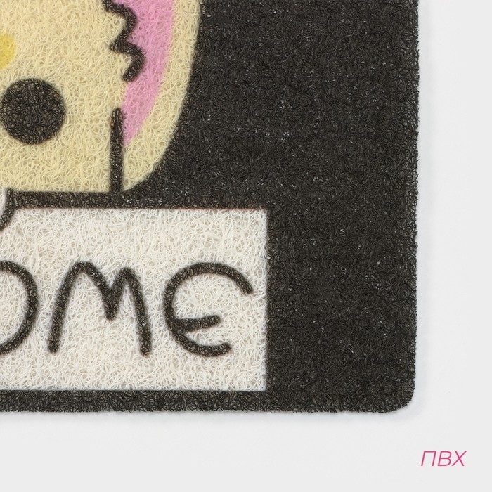 Коврик придверный грязезащитный Доляна &laquo;Корги&raquo;, 40&times;60 см, цвет МИКС