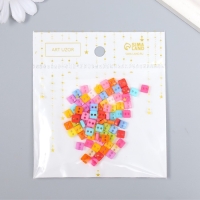 Пуговицы пластик для творчества 2 прокола "Цветные квадратики" микро набор 80 шт 0,6х0,6см Пуговицы пластик для творчества 2 прокола "Цветные квадратики" микро набор 80 шт 0,6х0,6см