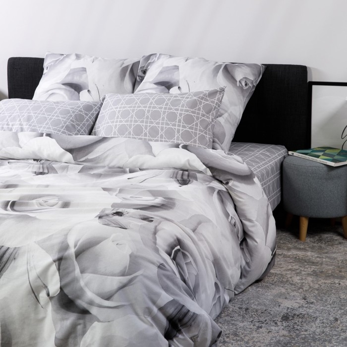 Постельное бельё Евро Luisa de Rizzo Розы 200х215 см, 240х215 см, 70х70 см 2шт, поплин 110гр хл100% Постельное бельё Евро Luisa de Rizzo Розы 200х215 см, 240х215 см, 70х70 см 2шт, поплин 110гр хл100%