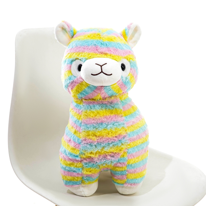 Мягкая игрушка «Лама», 45 см, в полоску Мягкая игрушка «Лама», 45 см, в полоску