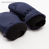 Варежки зимние детские MINAKU , цв.темно-синий, р-р 15