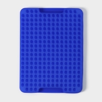 Коврик - антижир для запекания Доляна, силикон, 28&times;21 см, цвет синий