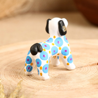 Дымковская игрушка "Собака синяя" 7 см Дымковская игрушка "Собака синяя" 7 см