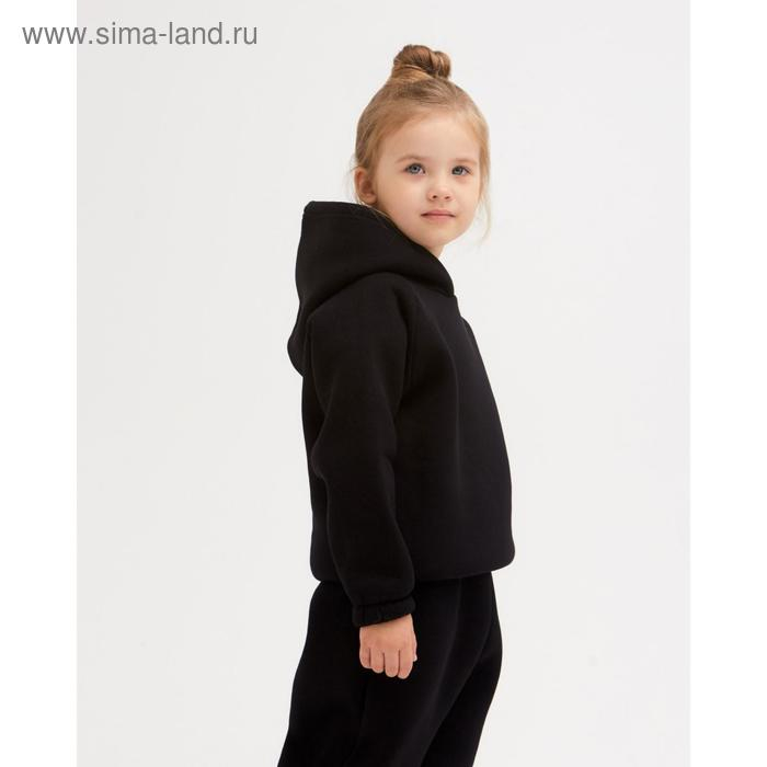 Худи детское MINAKU: Basic Line KIDS, цвет чёрный, рост 110 Худи детское MINAKU: Basic Line KIDS, цвет чёрный, рост 110