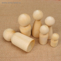 Набор заготовок для творчества" Куклы" 6шт. Набор заготовок для творчества" Куклы" 6шт.