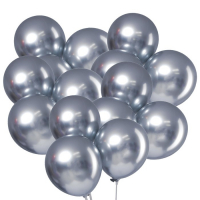 Шар латексный 9" «Хром», металл, набор 100 шт., цвет серебряный Шар латексный 9" «Хром», металл, набор 100 шт., цвет серебряный