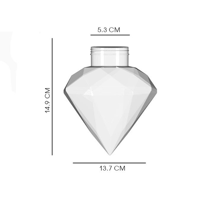 Бутылка для напитков, 650 мл "Бриллианты"