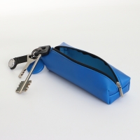 Ключница на молнии, длина 16 см, кольцо, карабин, цвет синий Ключница на молнии, длина 16 см, кольцо, карабин, цвет синий