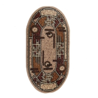 Ковёр &laquo;Мокко&raquo; овальный 100х200 см, 100% полипропилен, джут