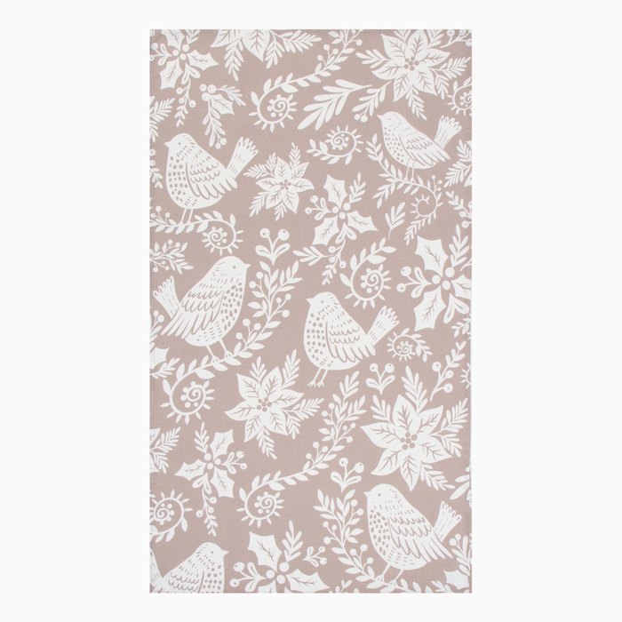 Полотенце Полотенце "Этель" Птички (узор) 40х73 см, 100% хл, саржа 190 г/м2