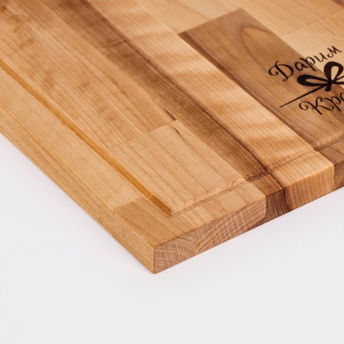 Доска разделочная Доска разделочная "Прямая ручка" большая (кровосток) 38х22х1,8 см