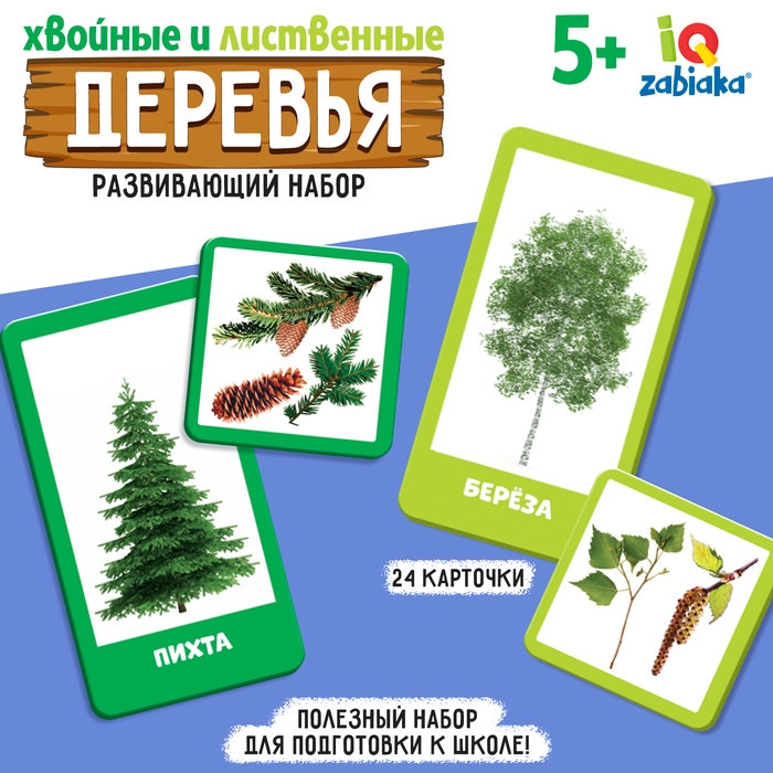 Развивающий набор «Хвойные и лиственные деревья» Развивающий набор «Хвойные и лиственные деревья»