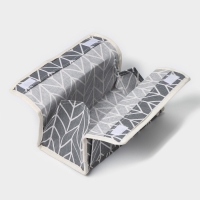 Органайзер для мелочей Доляна &laquo;Зиг-заг&raquo;, 6 карманов, 25&times;13&times;18 см, цвет серый