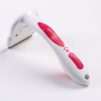 Дешеддер малый со съёмным лезвием, 15 х 6,2 см, бело-розовый Дешеддер малый со съёмным лезвием, 15 х 6,2 см, бело-розовый