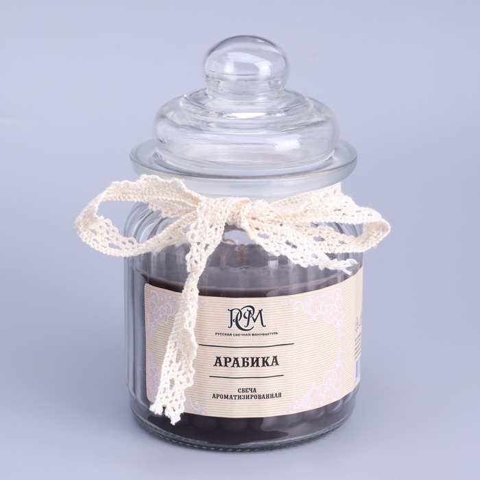 Свеча в банке ароматизированная Свеча в банке ароматизированная "Арабика" 180гр, время горения 45ч