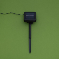 Гирлянда &laquo;Нить&raquo; 10 м, IP44, тёмная нить, 100 LED, свечение белое, 2 режима, солнечная батарея