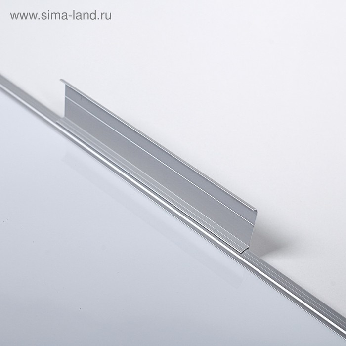 Доска магнитно-маркерная 100х150 см, Calligrata СТАНДАРТ, в алюминиевой рамке, с полочкой