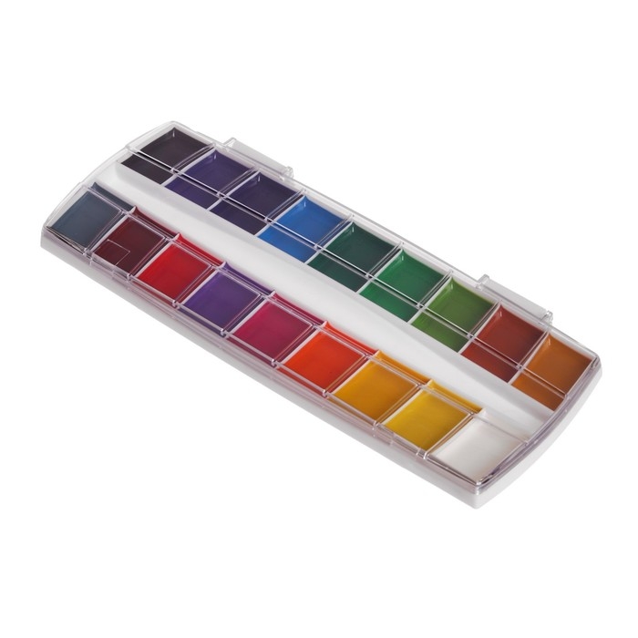 Акварель 18 цветов ErichKrause ArtBerry "Премиум", с УФ-защитой, с увеличенными кюветами XXL, пластик, европодвес, без кисти