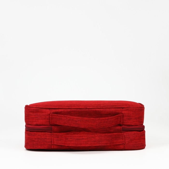 Косметичка-несессер на молнии, с крючком, цвет бордовый Косметичка-несессер на молнии, с крючком, цвет бордовый