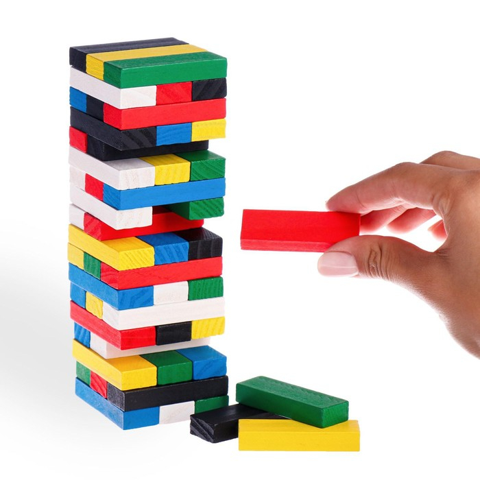 Падающая башня-дженга &laquo;Kids&raquo;, 54 бруска, 6+