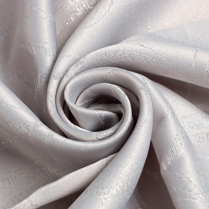 Скатерть Этель "Круги" цв.серебро, 142*220 +/-3 см, 115 &plusmn;10 гр,100%